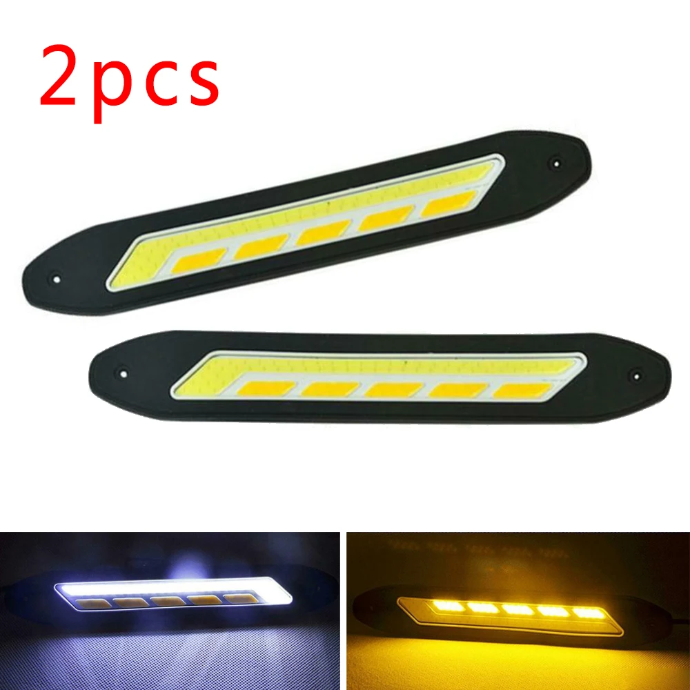 

Car Daytime Running Lights DRL Driving Lamp Fog 20W White&amber Set 2Pcs