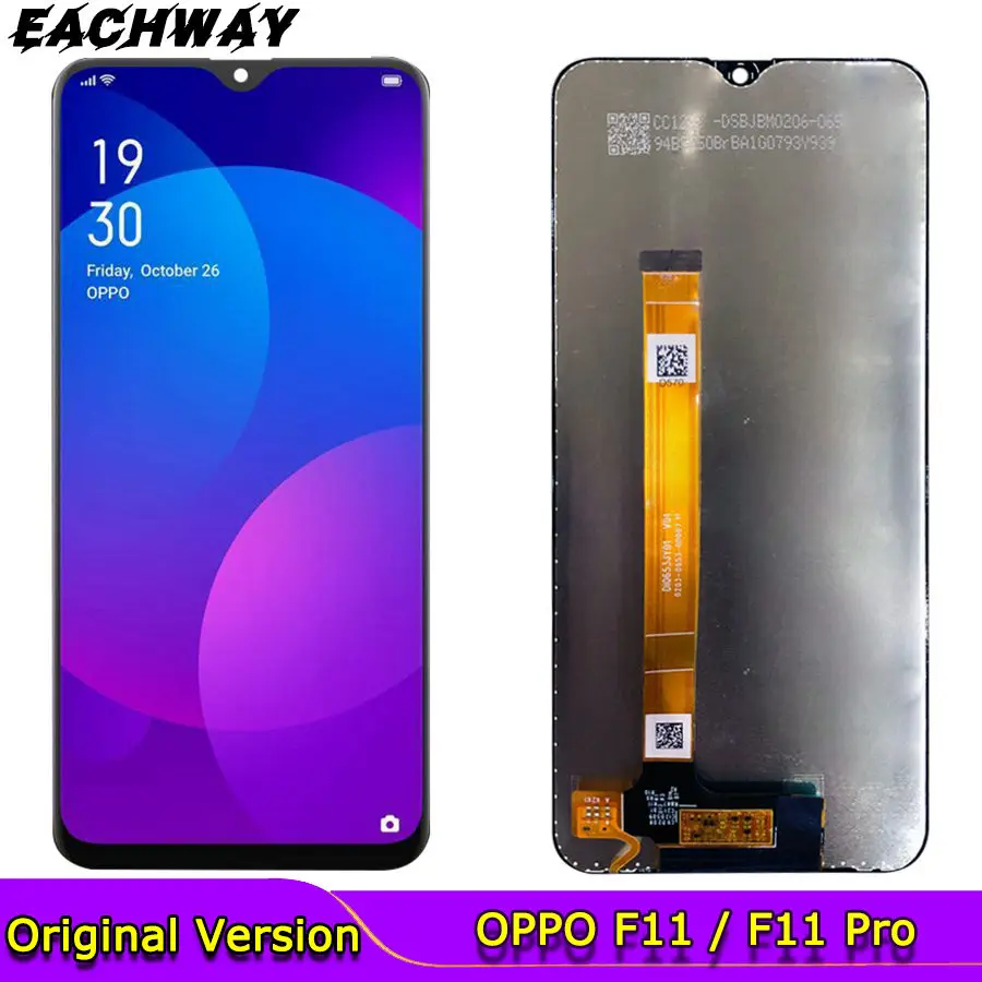 ЖК-дисплей CPH1969 для OPPO F11 Pro Сенсорный экран дигитайзер CPH1913 полная Asselbly замена без