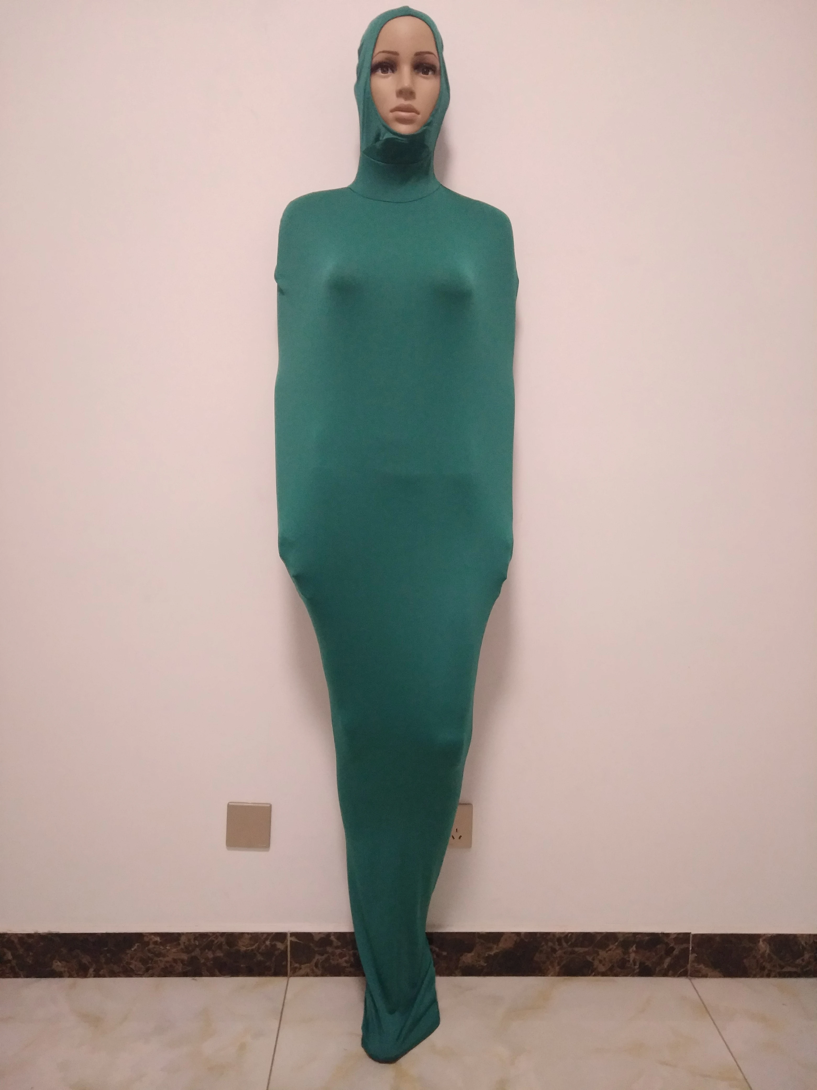 Косплей белье Женщина Бондаж Одежда Зенитный Костюм Полный Обтягивающий Боди Мумий Мешок Сценические Принадлежности Сексуальный Взрослый Фантазийный Костюм с открытым лицом.