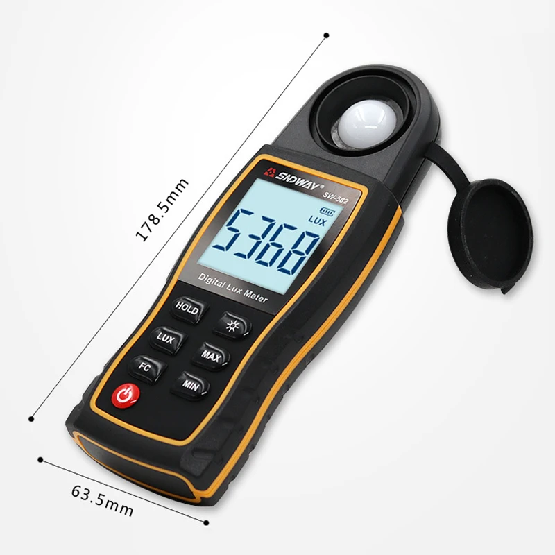 Портативный цифровой светильник меритель освещенности для фотосъемки
