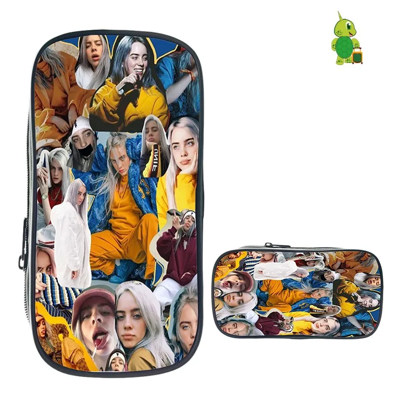 25 Billie Eilish пеналы для девочек-подростков, косметички, школьные принадлежности, канцелярские принадлежности, сумка для хранения, Billie Eilish, хип-хоп, косметичка - Цвет: 25