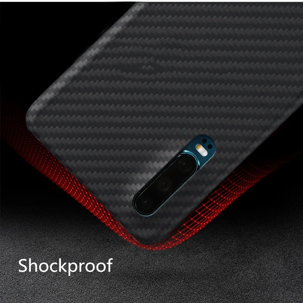 Оригинальный дизайнерский чехол из настоящего углеродного волокна для huawei P30 Pro