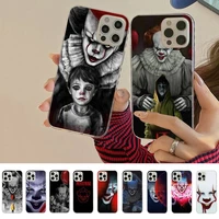 stephen king s it pennywise phone case for iphone 11 12 13 mini pro xs max 8 7 6 6s plus x 5s se 2020 xr cover