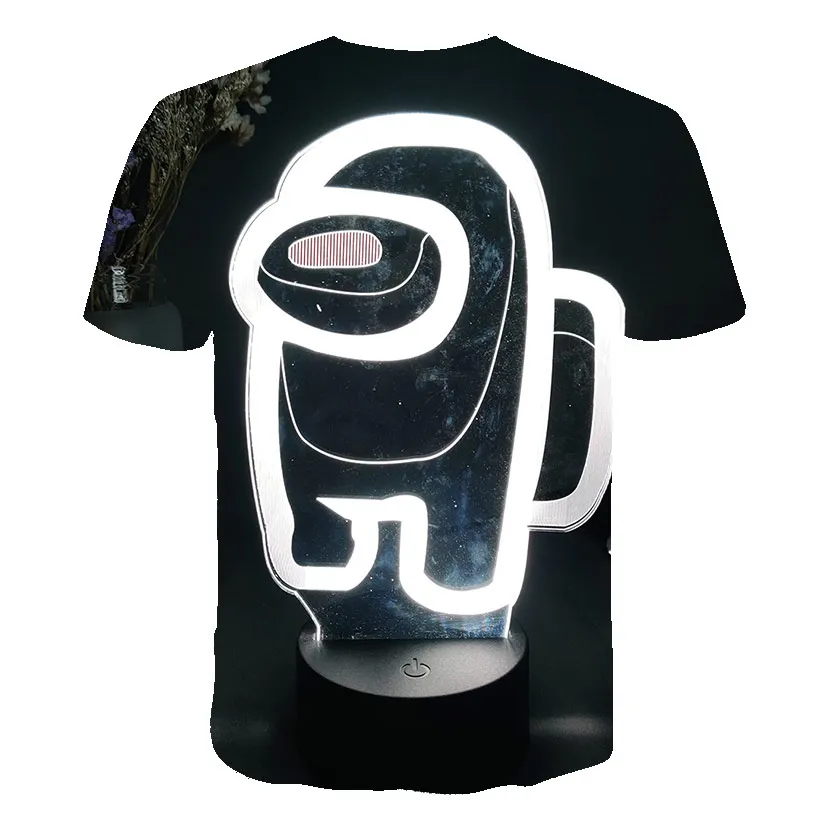 

2021 Summer Boys Girls Short Sleeve T-shirt Garment 3D Cartoon Print 4-14 Years