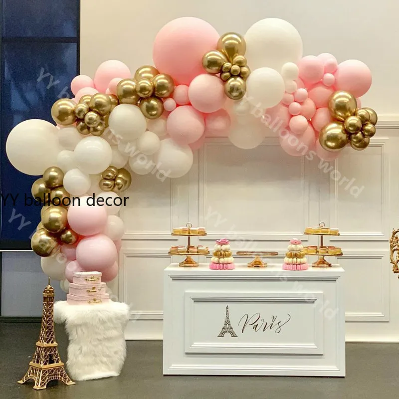 Сделай Сам Арка Малыш Металлический Золотой Конфетти Свадьба Вечеринка ребенок