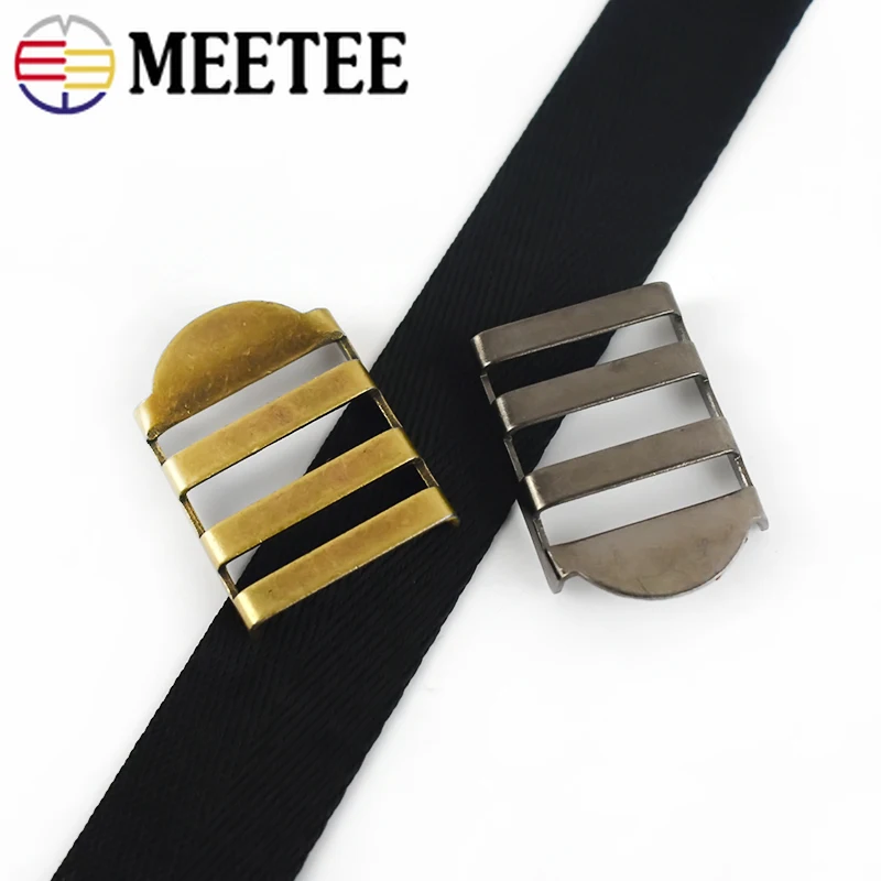 Meetee 4/10 шт. 25 мм Металлические пряжки для лестницы регулировка ремешка тройная