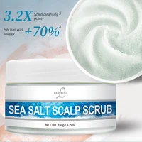 lewedo 150g sea salt scalp scrub for nourishing dry hair anti dandruff oil control cleansing hair roots scalp scrub