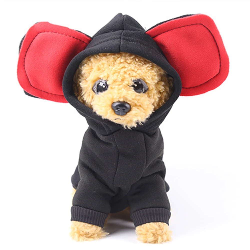Новая одежда для собак с большими ушами зимняя щенков куртка французского