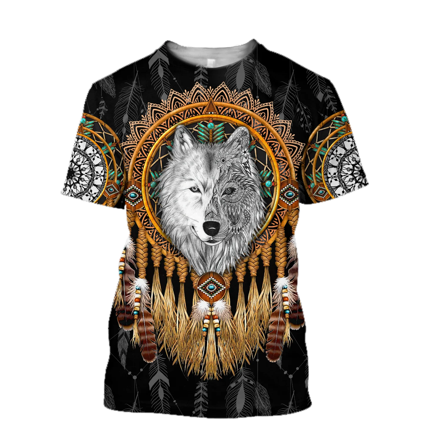 

PLstar Cosmos 3DPrint Newest Wolf Native Animal Art Unique Man/Woman Harajuku Streetwear Casual Funny T-Shirt Short Sleeve S-1