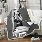 Роскошное Флисовое одеяло Ariana, плюшевое 3d одеяло с принтом для взрослых, дивана, шерпа, флисовое покрывало, покрывало, одеяло в стиле-8