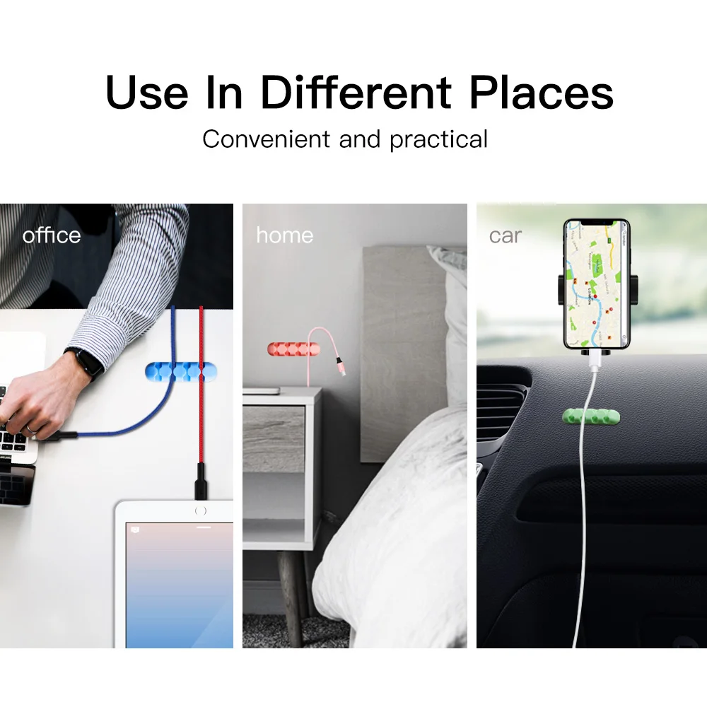 ANMONE 2 шт. кабель управление зажимы провода намотки наушников Держатель