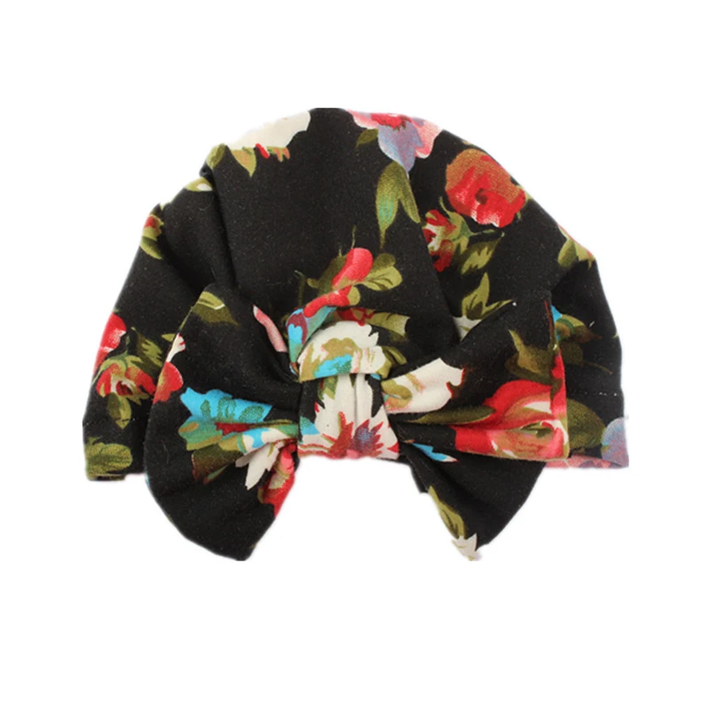 Новое поступление Детская шапка с бантом и принтом Сезон весна осень Теплая для