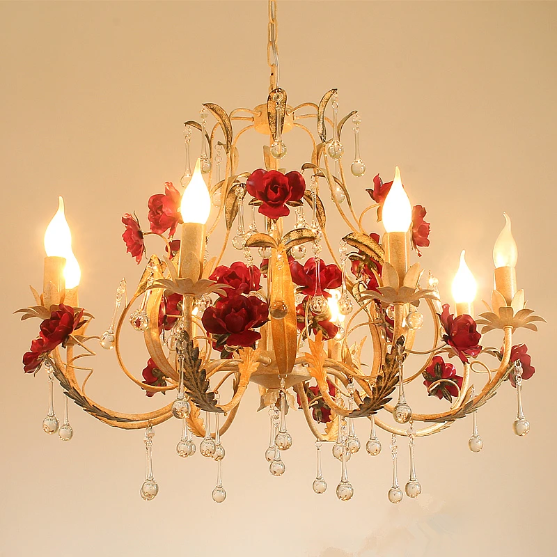 

Люстра в стиле ретро, хрустальная лампа в стиле атмосферных залов, для гостиной, классической столовой, спальни, креативное освещение для бара, кафе