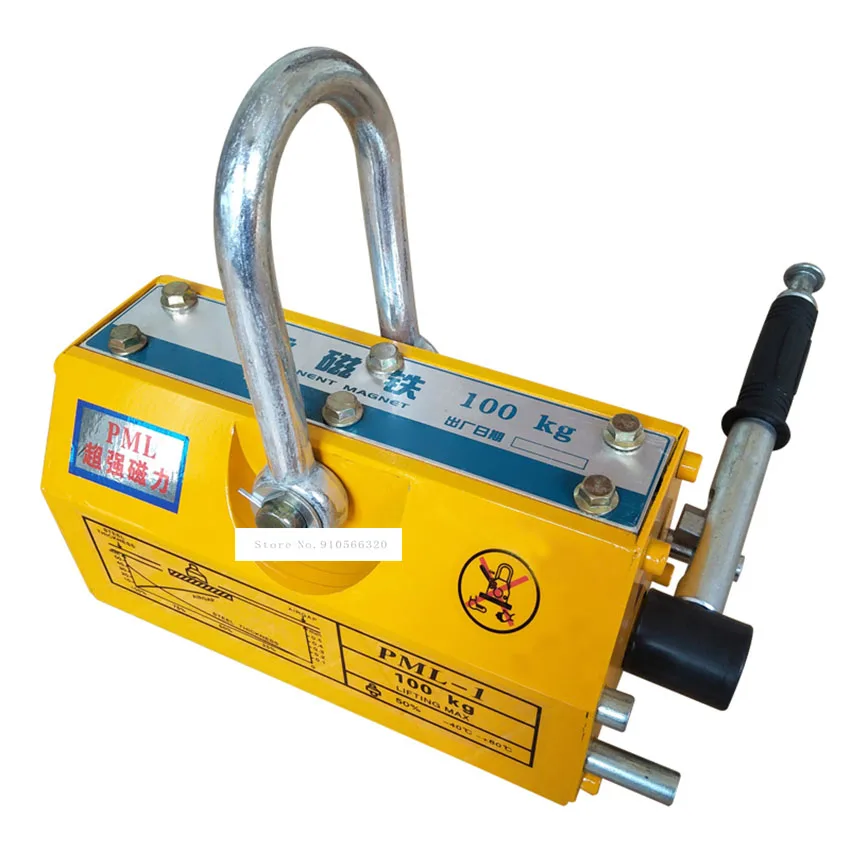 YS-100/200 100/200KG Strong Magnetic Crane Efort Saving Design Permanent Magnet Sucker Neodymium Lifter Sucking Disc on. YS-100/200 100/200 кг мощный магнитный кран с эффективной конструкцией для экономии усилий, постоянный магнитный захватчик из неодима 