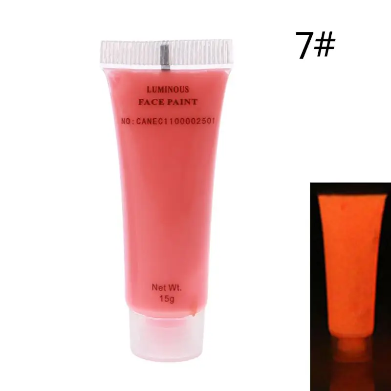 

Glow in The Dark Liquid Luminous Pigment Non-Toxic Blacklight Face Paint Makeup