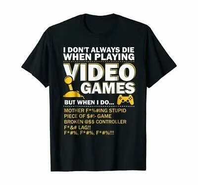 

New Kool Playing Video Games Shirt Funny Gaming Console Gamer T-Shirt S-4XL