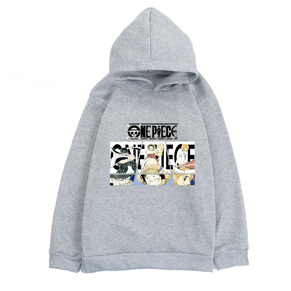 

Roronoa Zoro Hoodies Luffy Outwears Sweatshirts Hooded Zoro Kids Clothes Printed for Boys and Girls Japanese Anime One Piece Fit