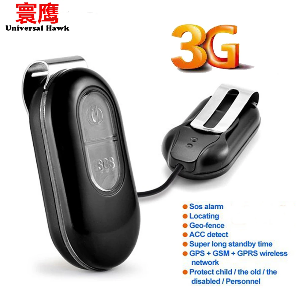 3G Personal GPS Tracker Kids Elderly WIFI GSM GPRS Positioning with Big SOS Button Real Time Tracking Standby 240hour | Автомобили и