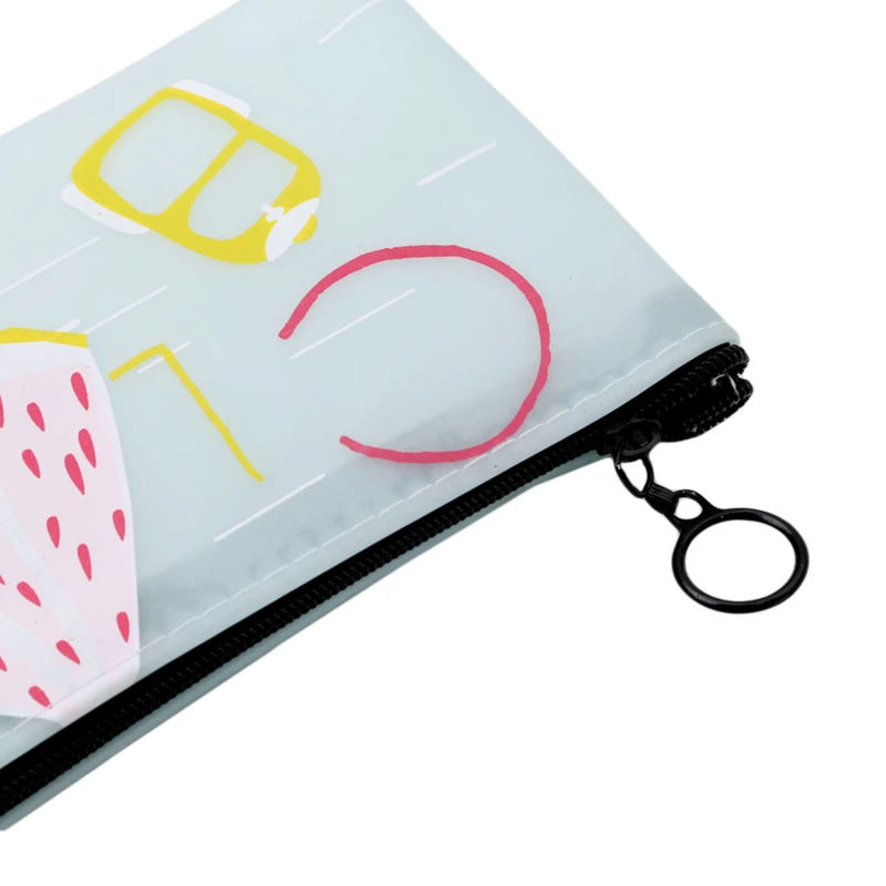 

Cute Fruit Printing Cosmetic Bags Silicone Women Travel Wash Waterproof Zipper Storage Bag Organizer Makeup Cases Beauty Bags