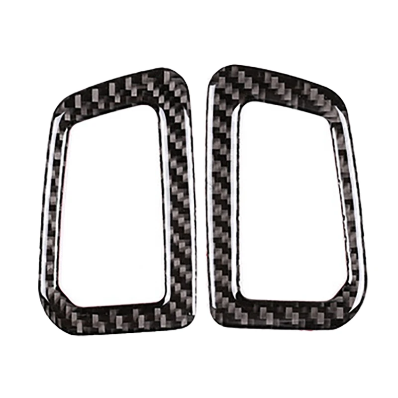 

NEW-New Soft Carbon Fiber Dashboard Air Vent Outlet Frame Cover Trim for Land Rover Discovery Sport 2015-2019