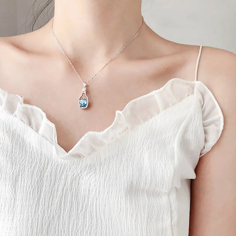 Горячая Распродажа Персиковое мощное ожерелье в виде бутылки дрифта