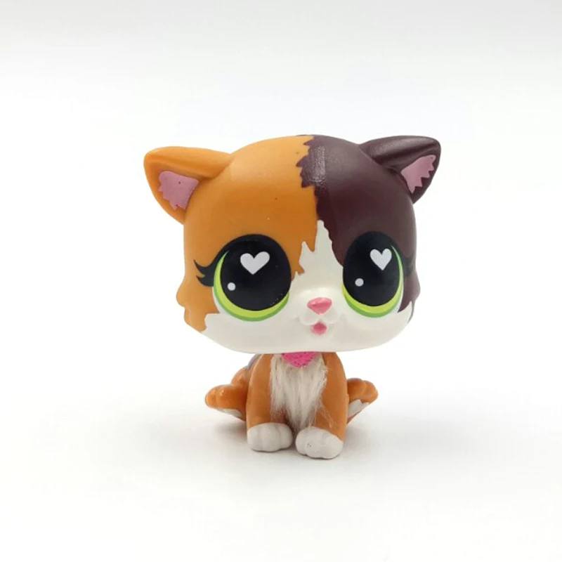 LPS CAT New pet shop милые игрушки 339 стоящая кошка мяук маленькая короткая шерсть белое