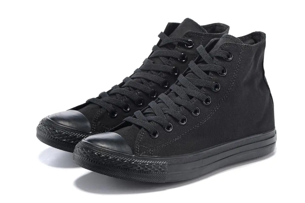 

Converse all star shoes men women's sneakers canvas shoes all black high classic Skateboarding Shoes