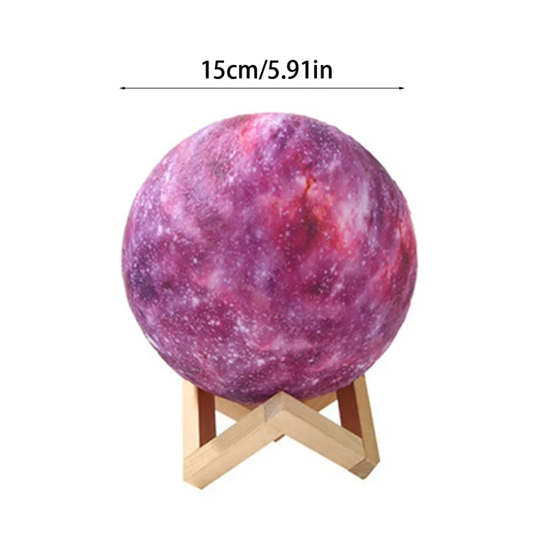 

3D Printing Moon Lamp Voice Control Moon Light Kids Night Light 16 Color Change Touch and Remote Control Fairy Light As Gifts