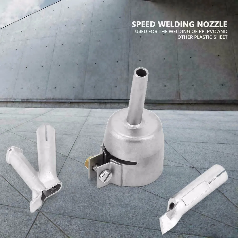 

3pcs Welding Nozzle Air Nozzle Alloy For Vinyl Hot Air Nozzle Nozzle Tip