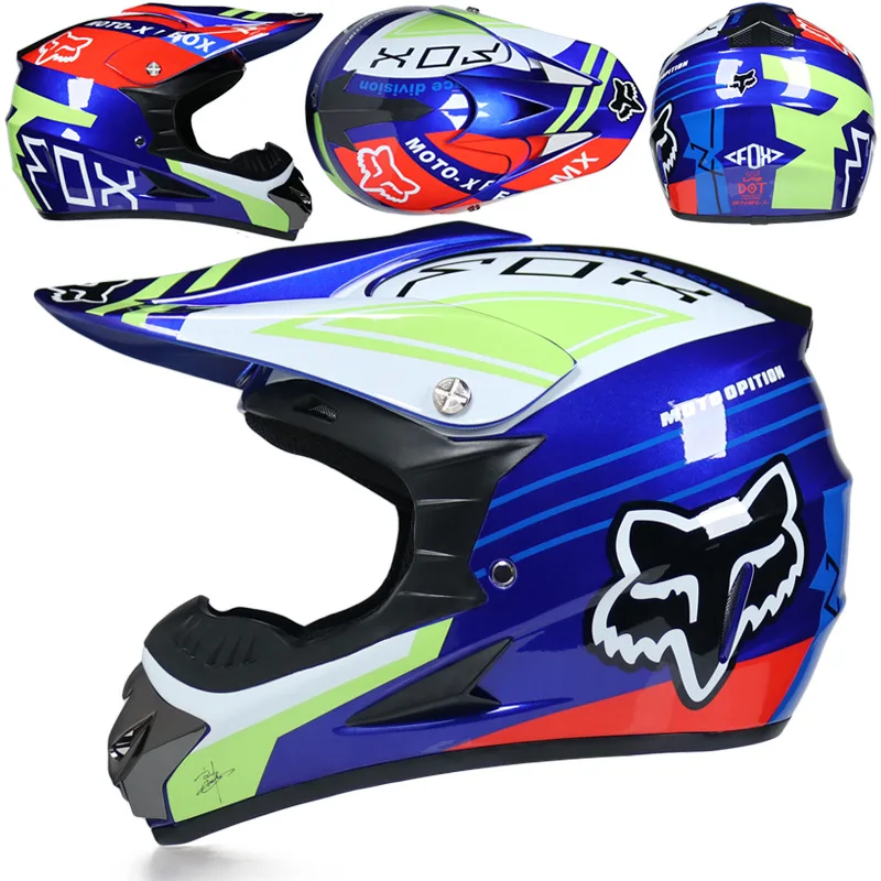Гоночный Кроссовый мотоциклетный шлем DOT Casque Moto Capacete Moto Casco бездорожье полное лицо винтажный Кроссовый шлем для женщин 3 подарка
