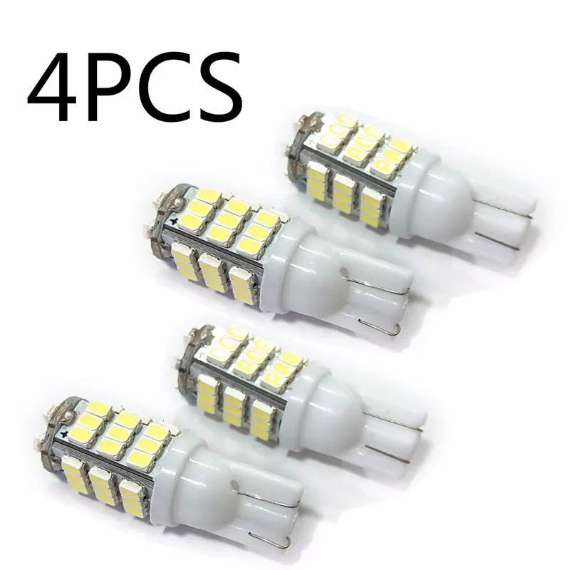 

4pcs Auto T10 6500K Led Indoor Light Reading Lamps W5W 300LM Dome Glove Box Super Bright 12/24V License Plate Lights