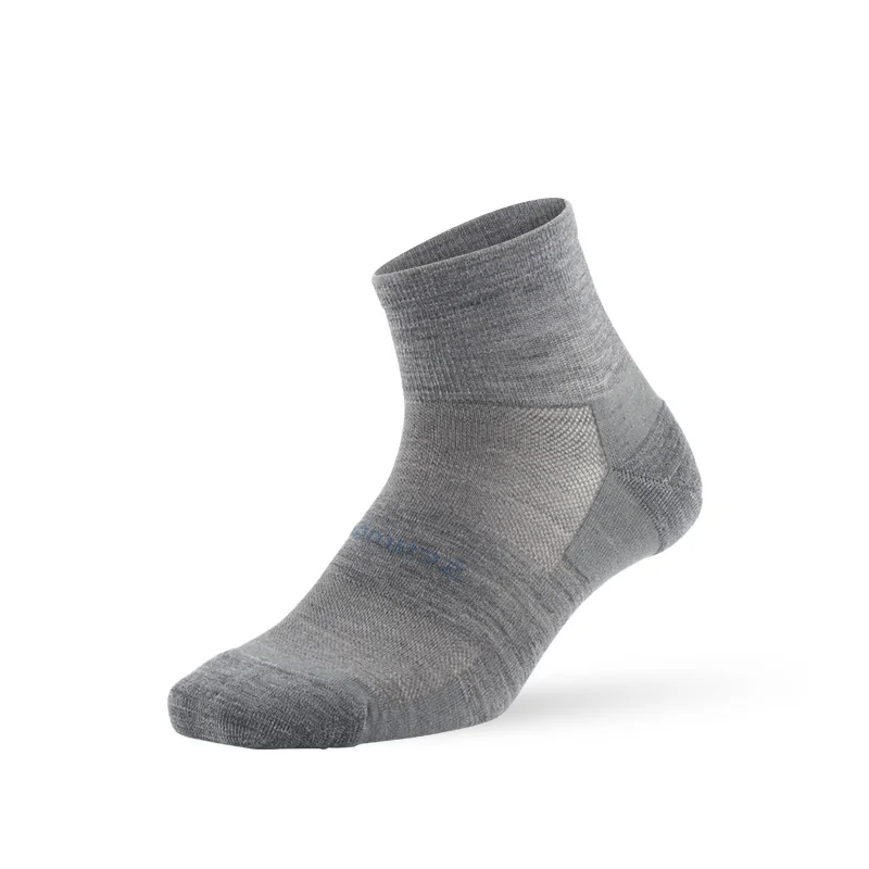 3 pair gray 3 пары спортивных носков для бега, ZEALWOOD унисекс мериносовая шерсть Анти-блистер Подушка походные носки - Цвет: 3 pair gray
