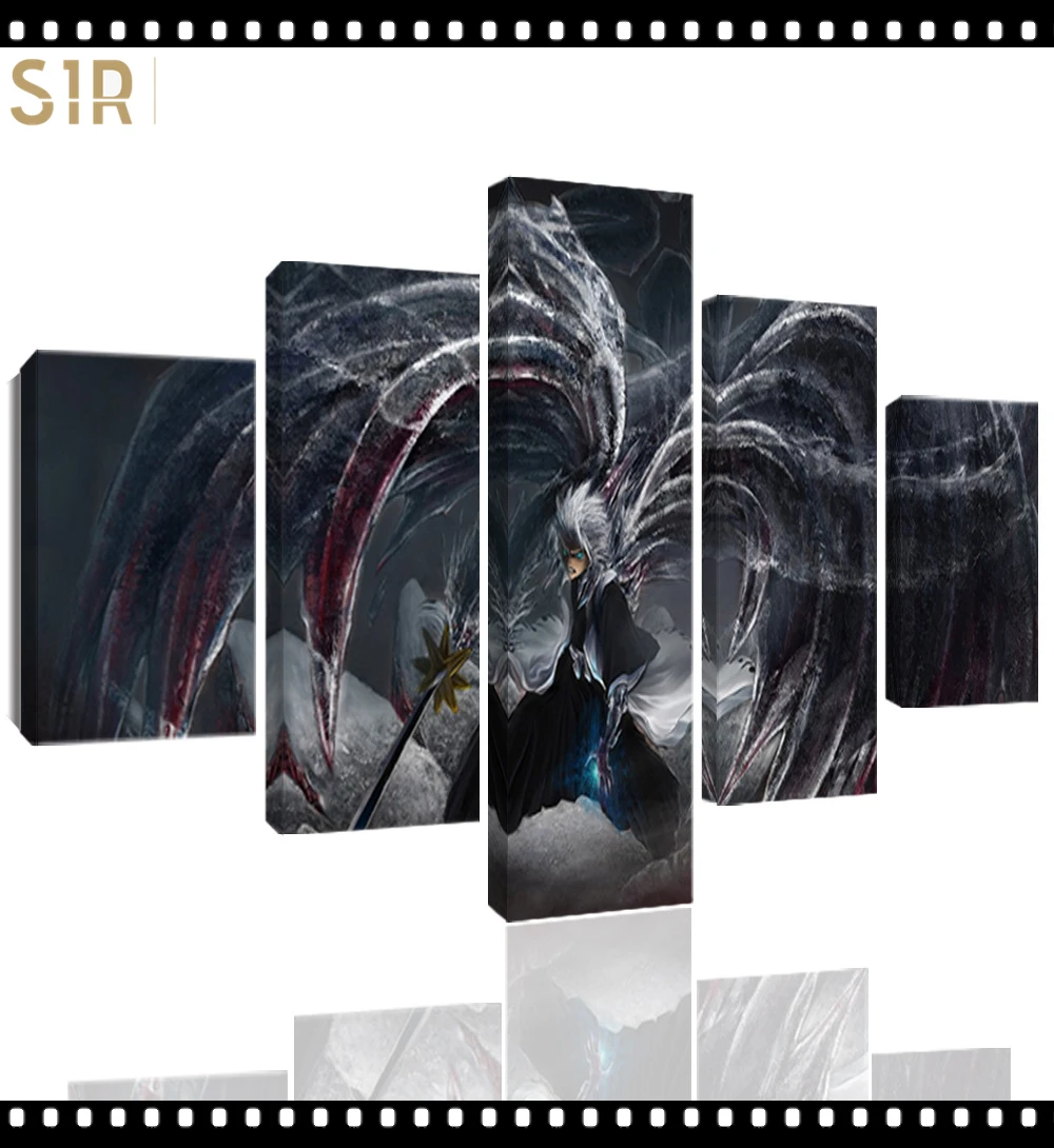 

Bleach Wall Art 5 Pieces Canvas Painting Poster Pictures Home Decor Living Room HD Printed Game Poster Anime Wall Art