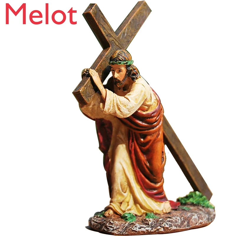 

Christian Decorations Resin Crafts Car Decoration European-Style Furnishings Gift Crucifix Nativity Set Sagrada Familia