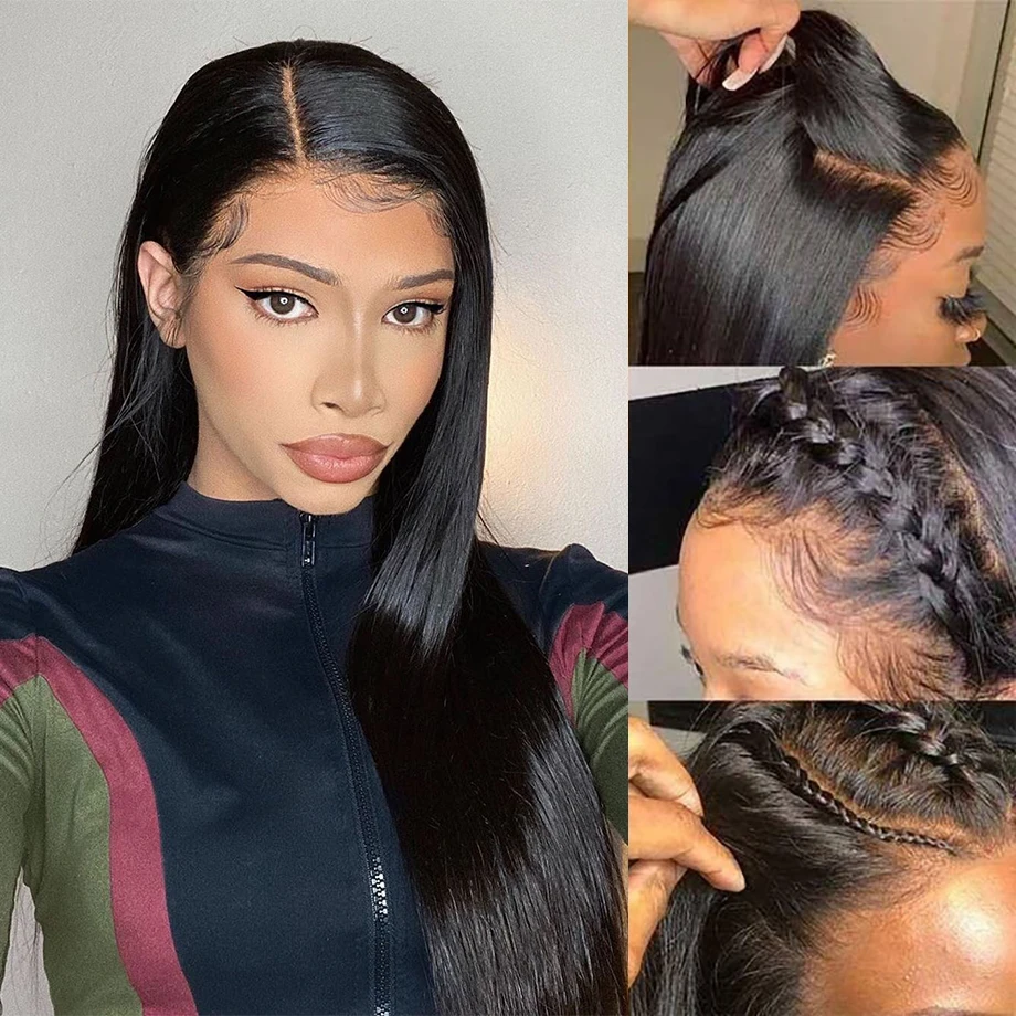 Парики из натуральных волос на фронтальной части 13х4 прямые Hd фронтальные 28 30