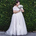 Женское свадебное платье It's yiiya, белое фатиновое платье с открытыми плечами и кружевной аппликацией, расшитое бисером, в стиле бохо на лето 2022