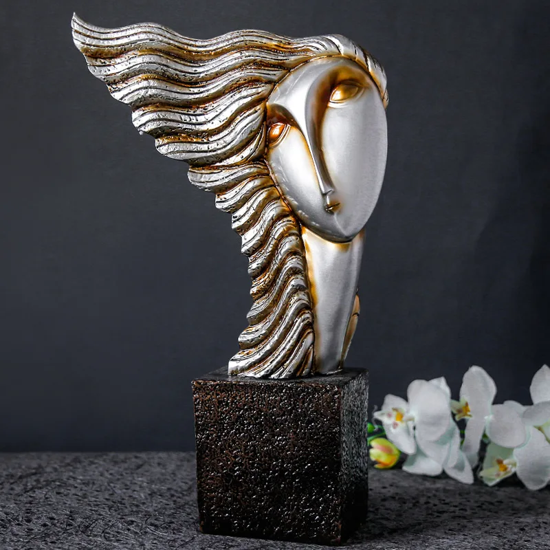 Европейская ретро абстрактная скульптура в виде животного статуэтки из смолы