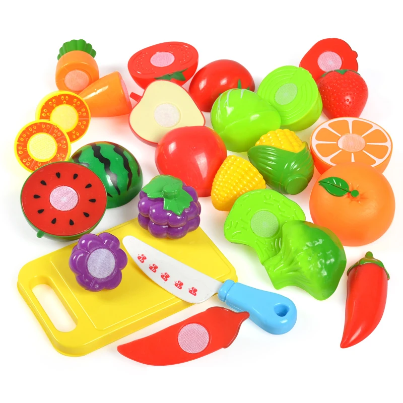 

8/14Pcs Children Play House Toys Safe Material Plastic Food Toy Cut Fruits Vegetable Kitchen Kids Pretend Play Educational Toys