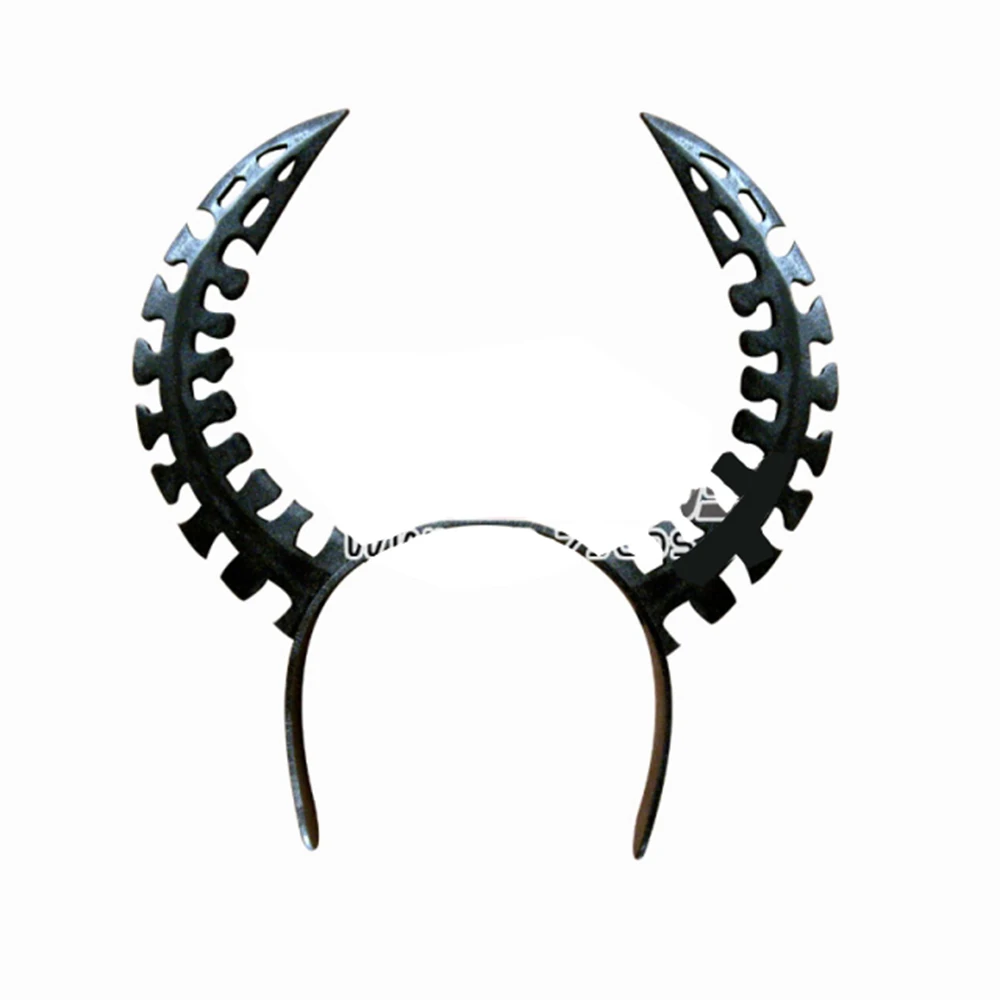 

Черный Рок Шутер Косплей мастер мертвый мастер черный рог головной убор Хэллоуин карнавальвечерние мероприятия Косплей выступление неразрушительный