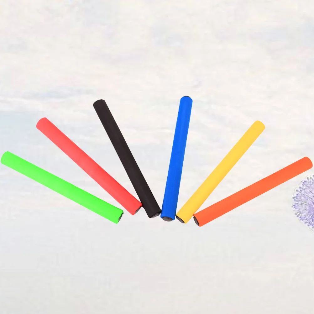 

6PCS Anti-slip Sponge Relay Batons Sticks Track and Field Equipment Running Sports Game Props Racing Competition Supplies for Ki