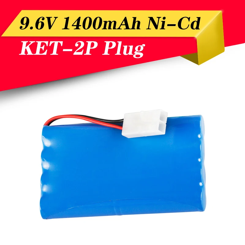 

2pcs 9.6V 1400mAh Ni-Cd AA Battery Pack Rechargeable For Remote Control Electric Car Toys KET-2P Plug Nicd 9.6V Volt Battery