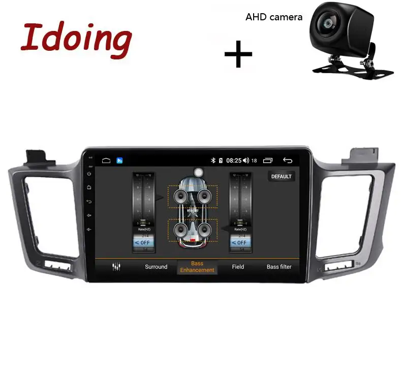 with AHD Camera Idoing 10," 4G+ 64G 8 ядерный автомобильный Радио Android 8,1 мультимедийный плеер для Toyota RAV4 4 XA40 5 XA50 2012- gps навигация нет 2din - Цвет: with AHD Camera