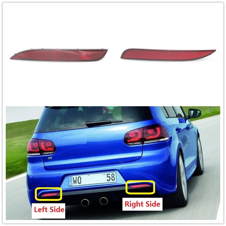 Для VW Golf 6 MK6 R20 2009 2010 2011 2012 2013 Автомобильный задний бампер угловой отражатель