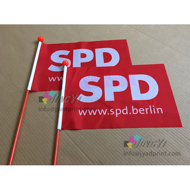 Оптовая продажа дешевый рекламный Оранжевый Флаг для велосипеда полноцветный