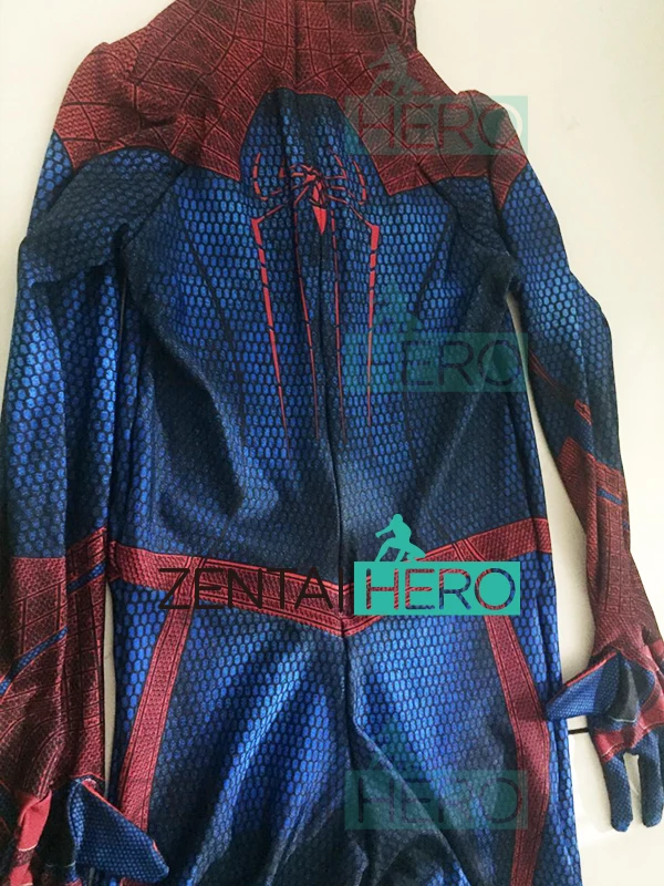 Free Shipping 3D Printed Amazing Spider-Man Cosplay Costume New Style Spiderman Superhero Zentai Halloween Costume Bodysuit