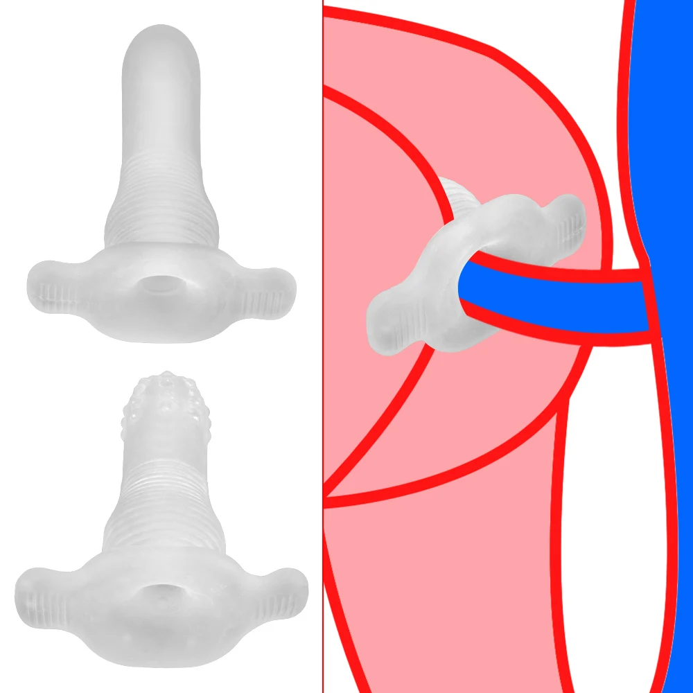 

Prostate Massager Anus Dilator Anal Expanding Sex Toys for Women Men Gay TPE Hollow Anal Plug Transparent Butt Expansion