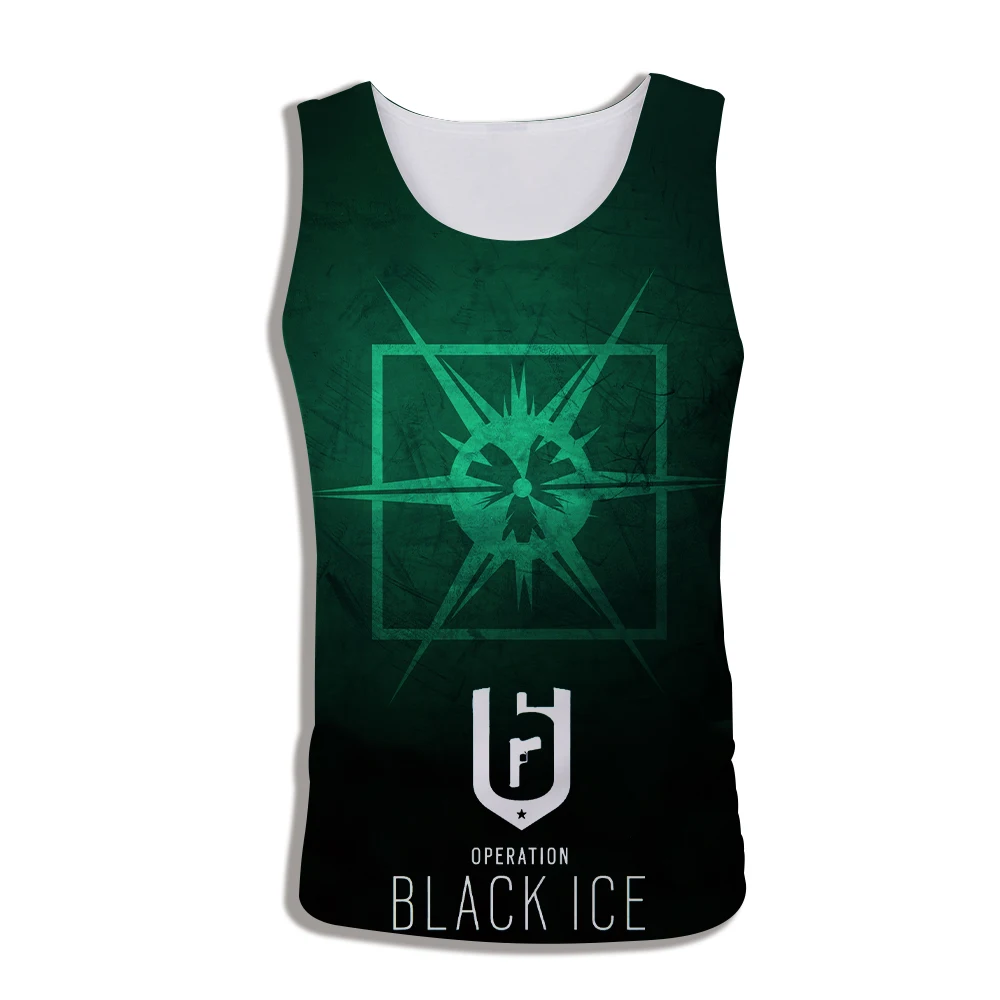 Мужская повседневная майка с принтом радуги Six Siege 3d Singlets спортивная одежда в