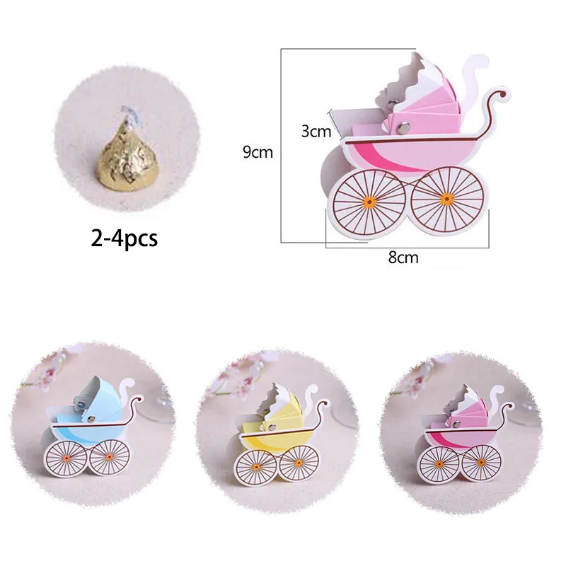 AVEBIEN симпатичная детская коляска коробка конфет для детского душа печенья