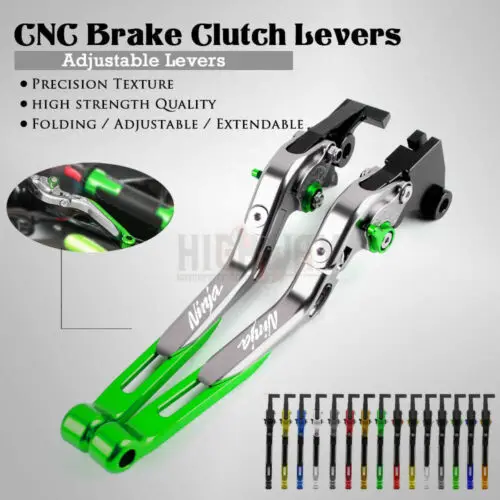 

CNC Brake Handle Bar Lever Extendable Folding Adjustable Brake Clutch Levers For KAWASAKI ZX1400 ZX14R ZX-14R ZZR1400 2006-2017