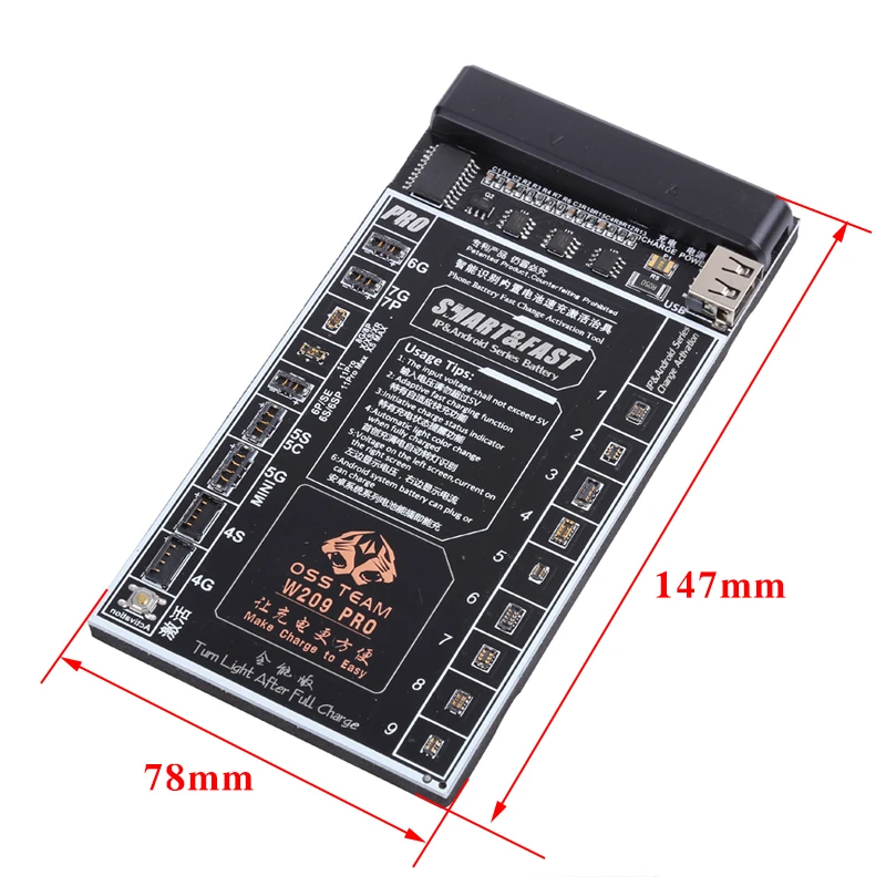 Тестовая плата для быстрой зарядки аккумулятора iPhone 11 Pro Max XS XR X 8 7 6 5 4 телефонов
